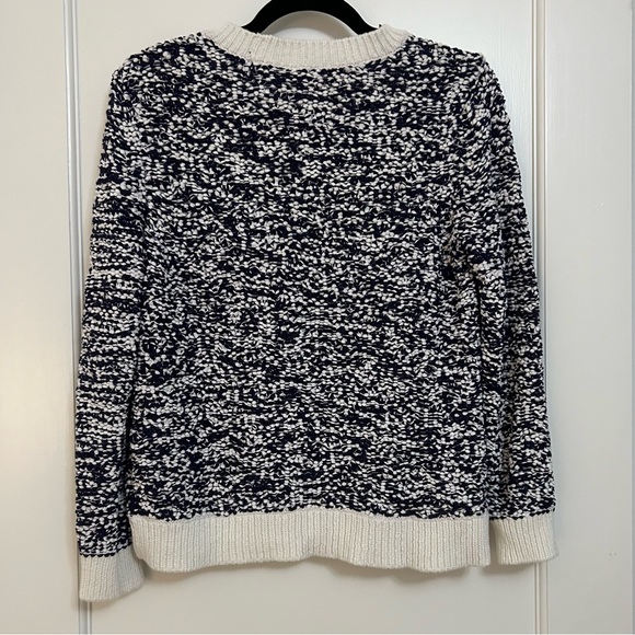 Rag & Bone Women's Naomi Marled Boucle Texture Blue Pull-over Sweater Size Small - Picture 6 of 6
